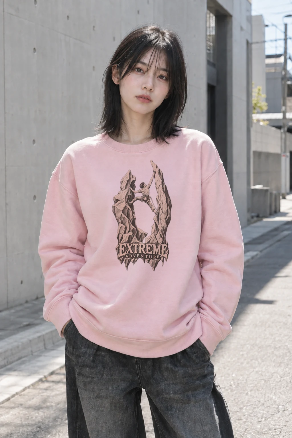 "The Quiet Ascent" Heavy Blend Unisex Crewneck Sweatshirt | Gildan 18000