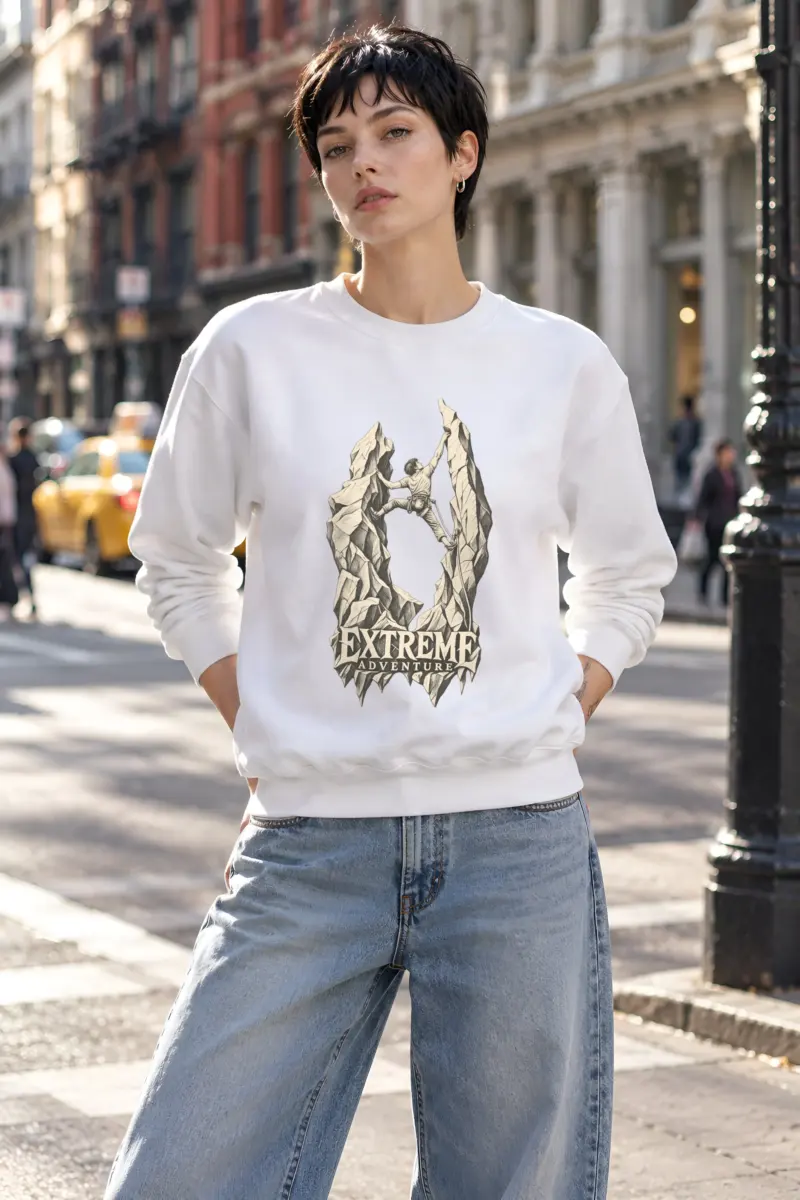 "The Quiet Ascent" Heavy Blend Unisex Crewneck Sweatshirt