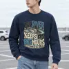 "The River Keeps Its Own Hours" Heavy Blend Unisex Crewneck Sweatshirt