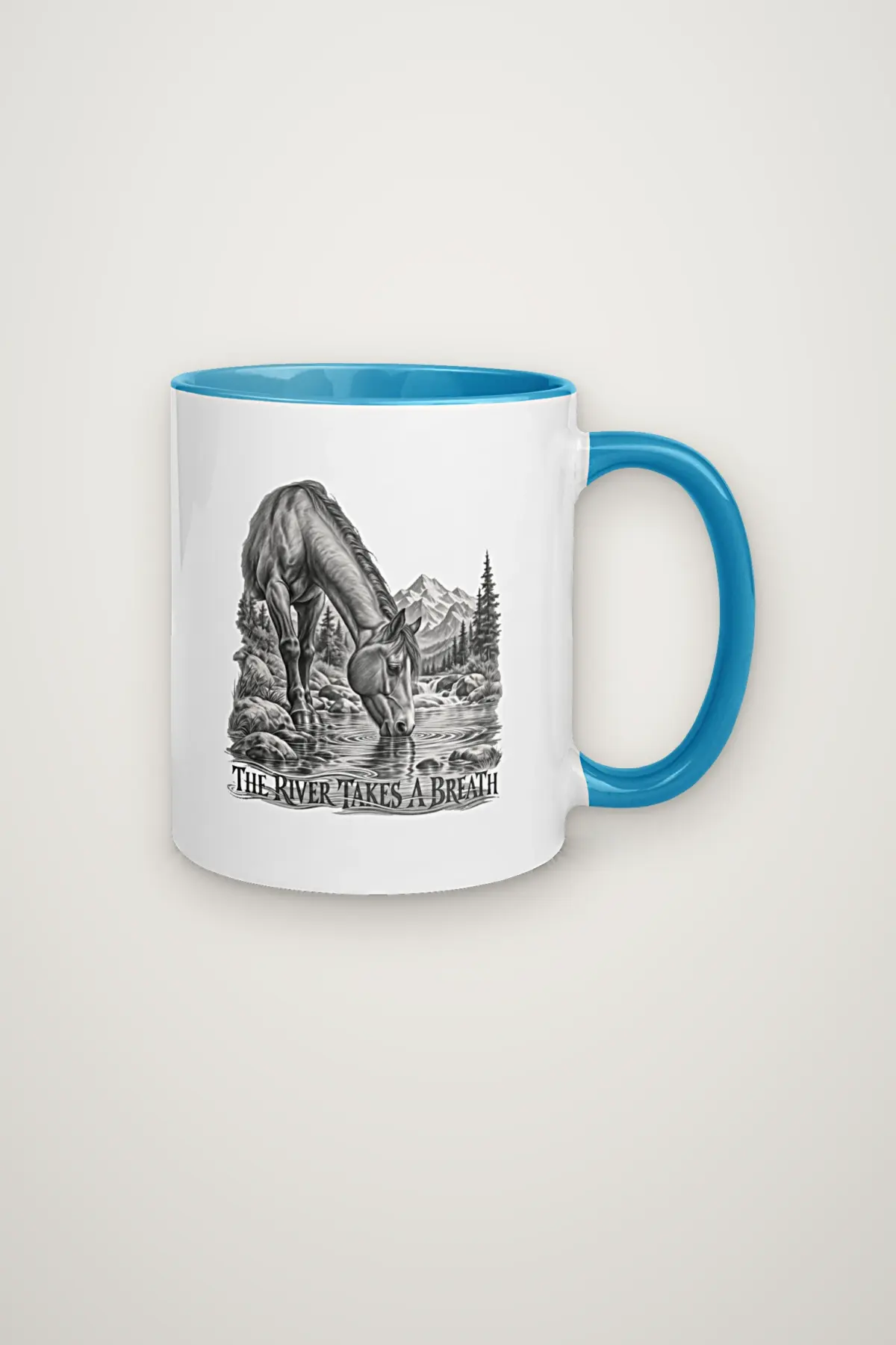 "THE RIVER TAKES A BREATH" 11oz Ceramic Mug