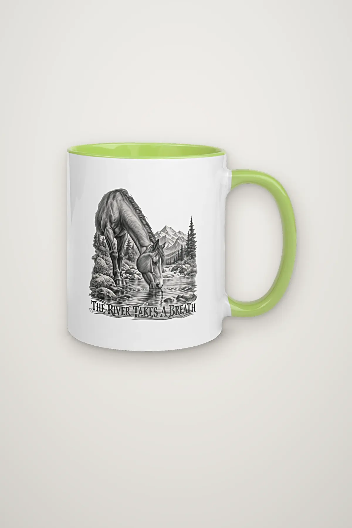 "THE RIVER TAKES A BREATH" 11oz Ceramic Mug