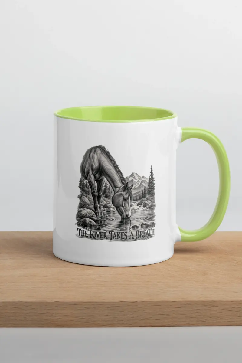 “THE RIVER TAKES A BREATH” 11oz Ceramic Mug