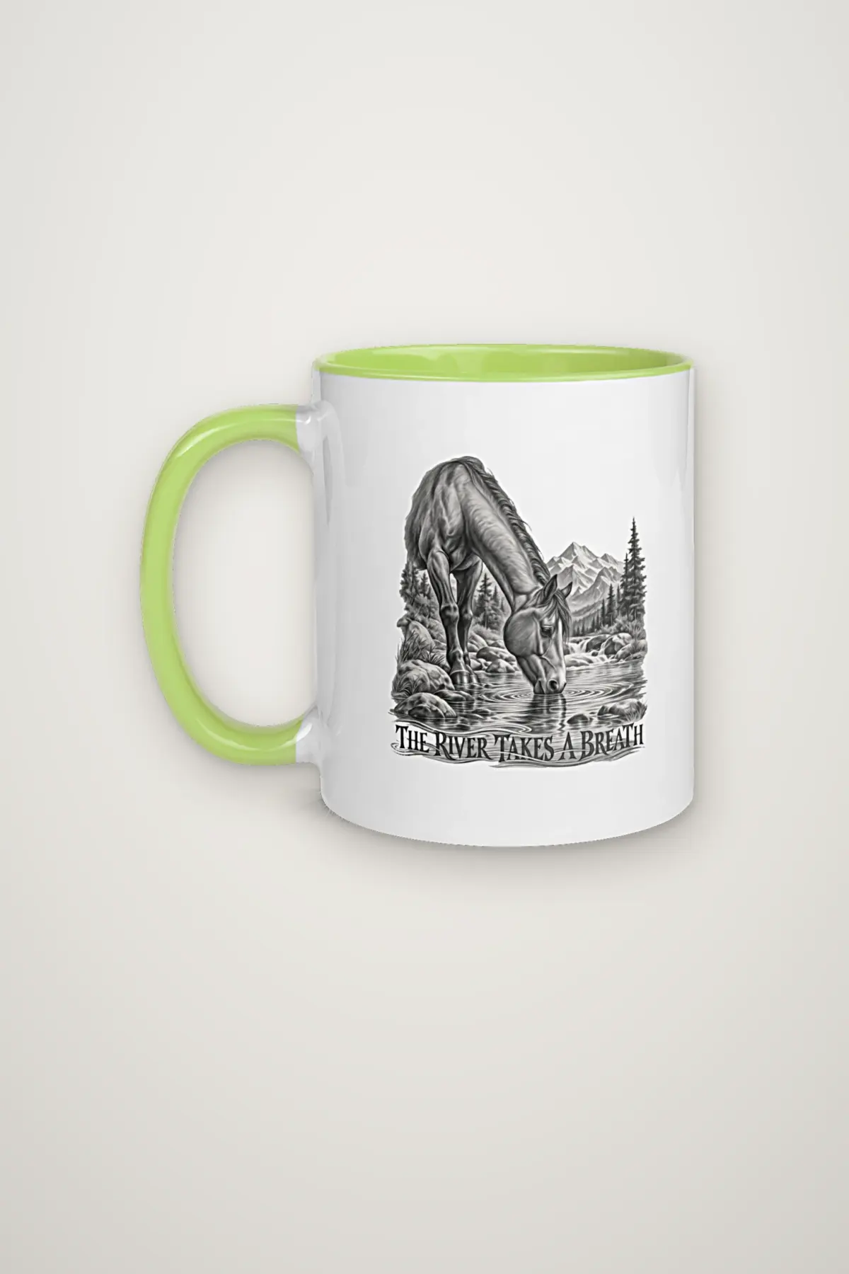 "THE RIVER TAKES A BREATH" 11oz Ceramic Mug