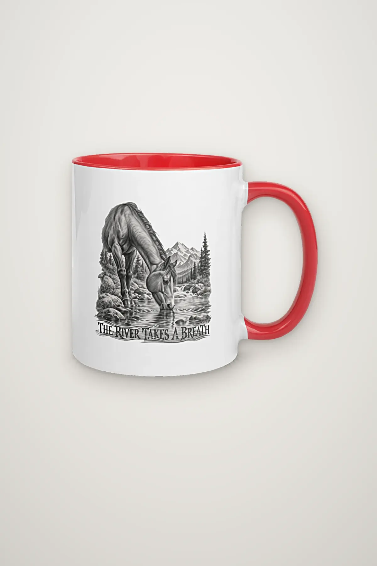 "THE RIVER TAKES A BREATH" 11oz Ceramic Mug