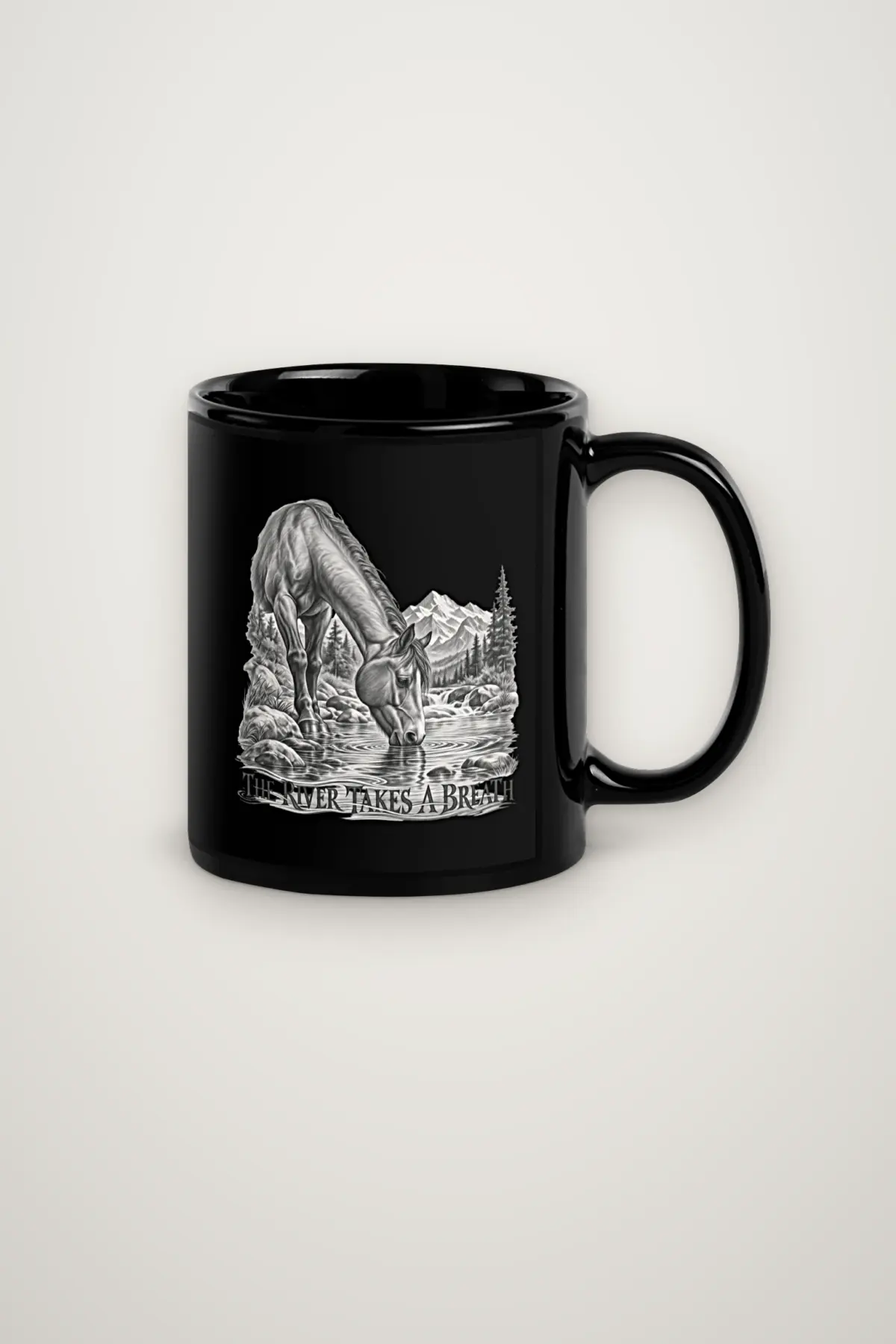 "THE RIVER TAKES A BREATH" 11oz Ceramic Mug