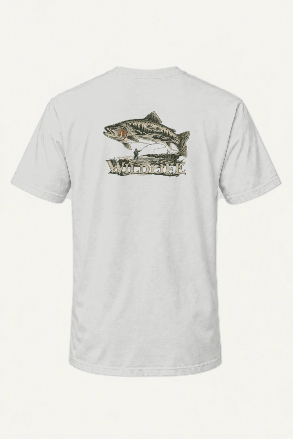 "The River Within" Heavyweight Unisex Crewneck T-shirt | Gildan 5000
