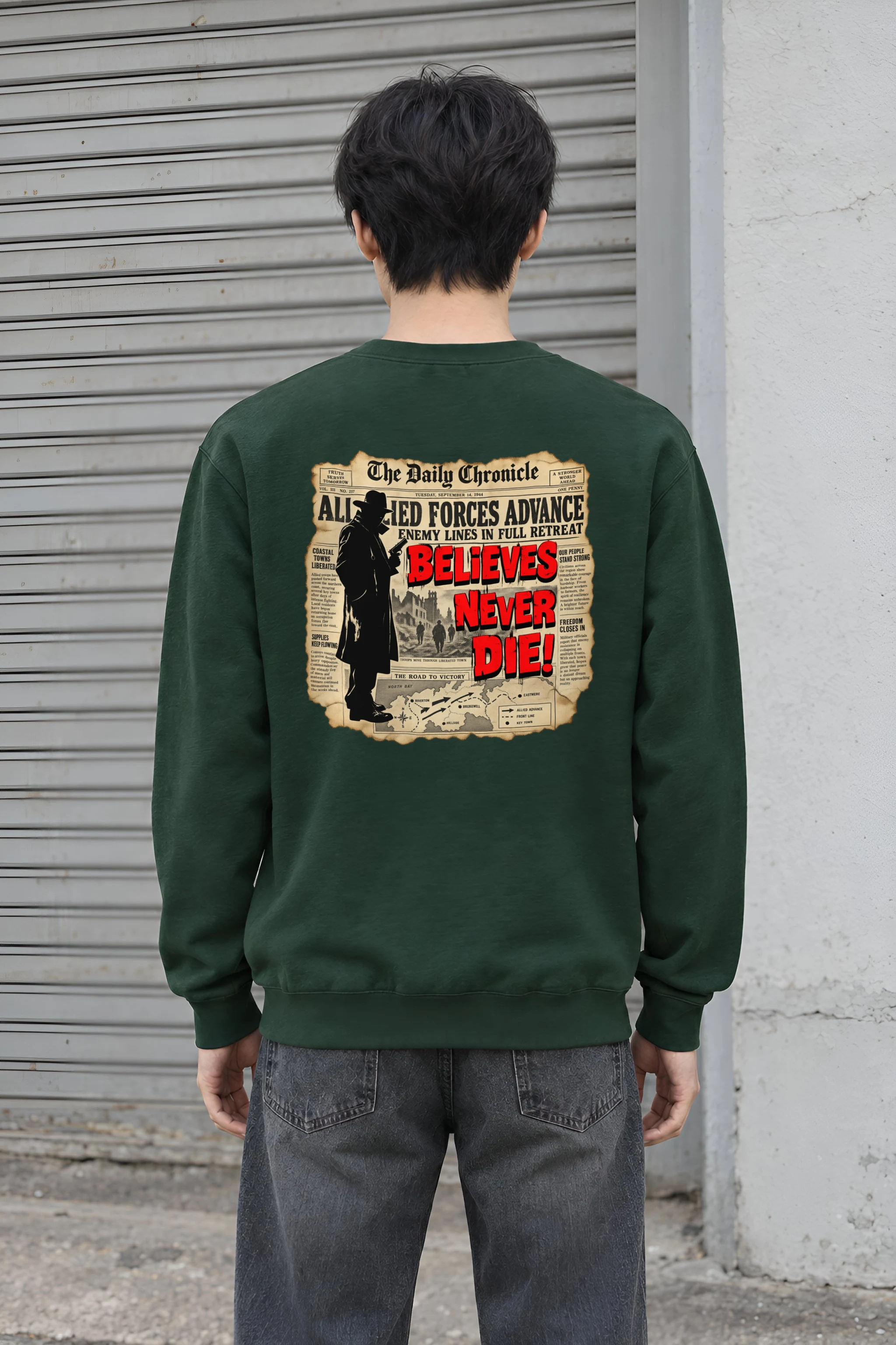 "The Road To Victory" Heavy Blend Unisex Crewneck Sweatshirt