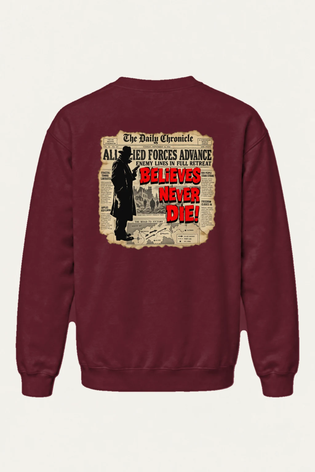 "The Road To Victory" Heavy Blend Unisex Crewneck Sweatshirt | Gildan 18000