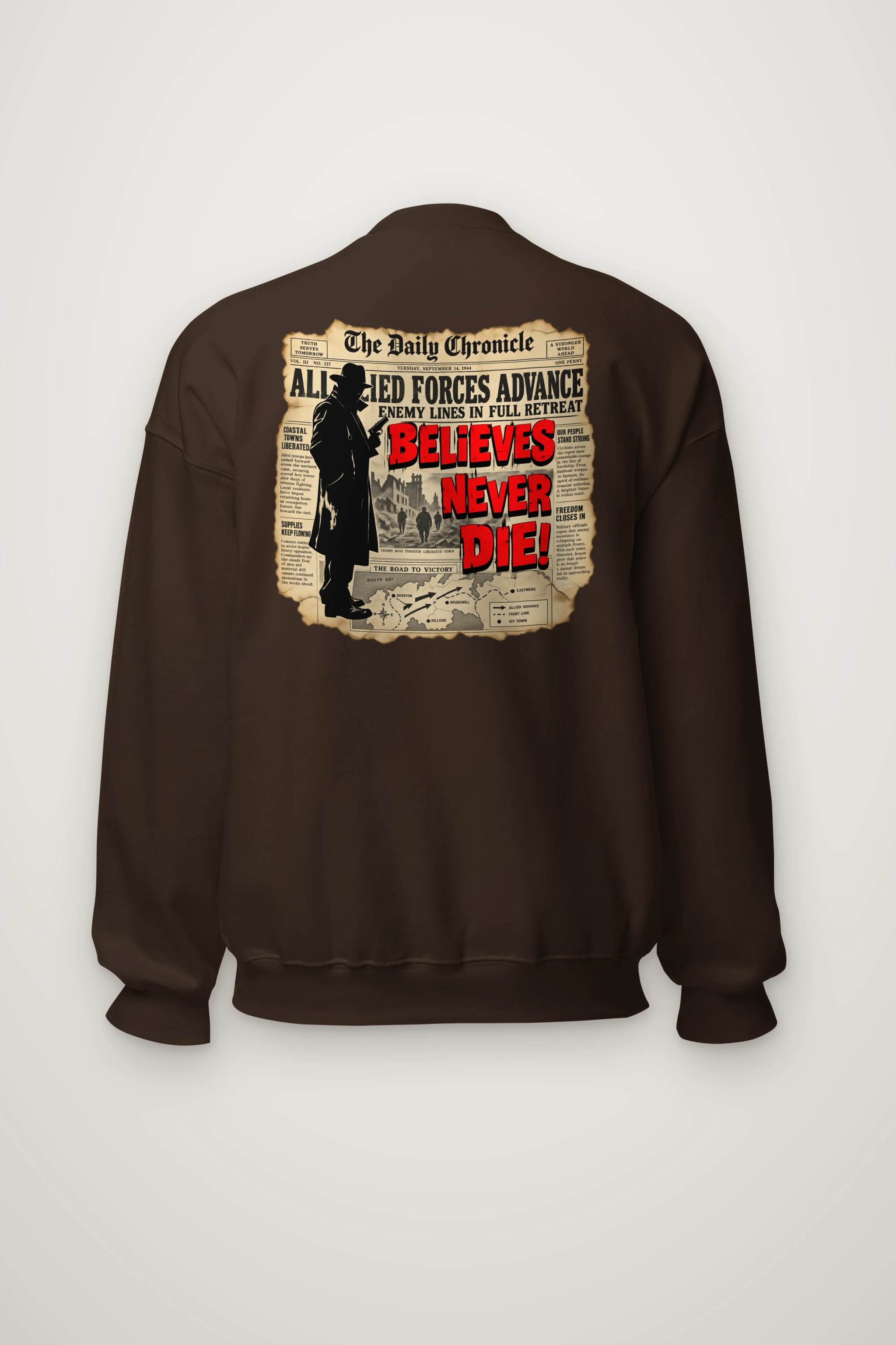 "The Road To Victory" Heavy Blend Unisex Crewneck Sweatshirt