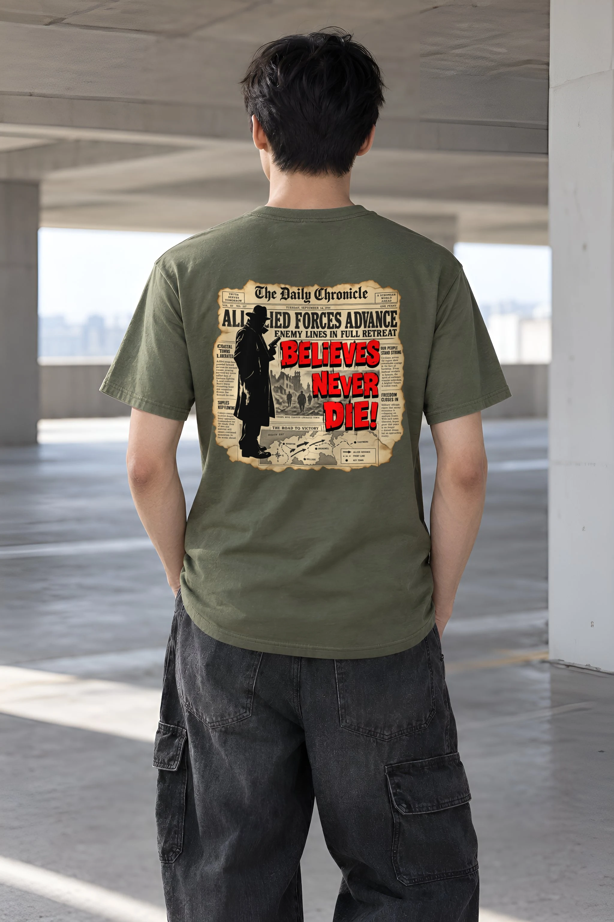 "The Road To Victory" Heavyweight Unisex Crewneck T-shirt