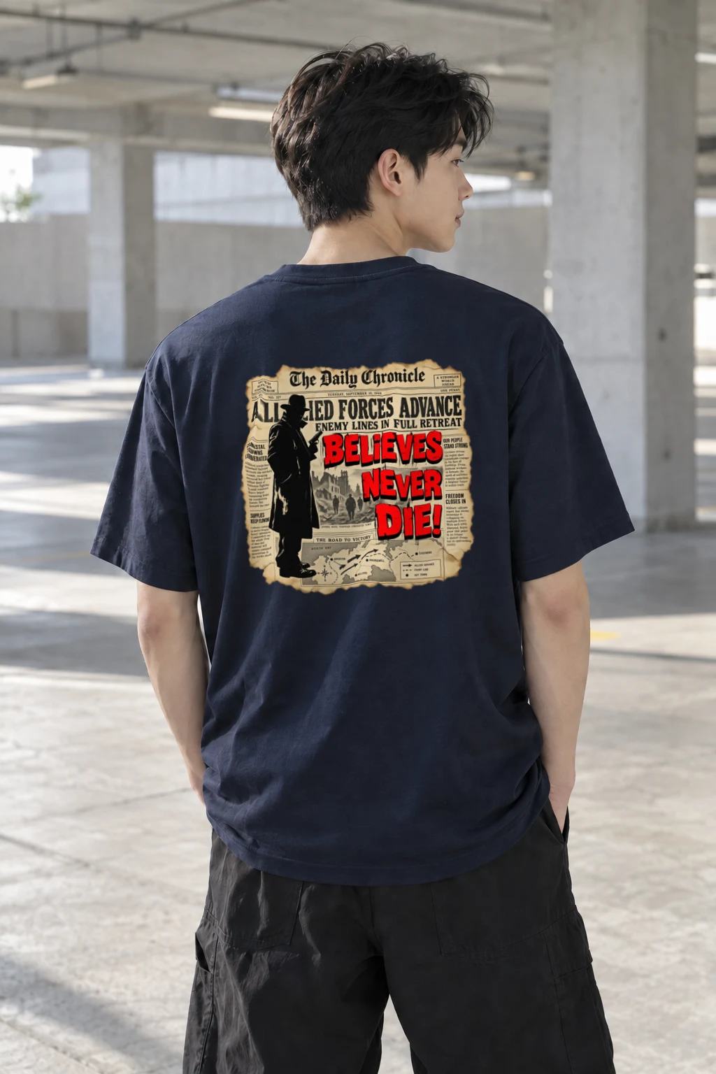 "The Road To Victory" Heavyweight Unisex Crewneck T-shirt | Gildan 5000