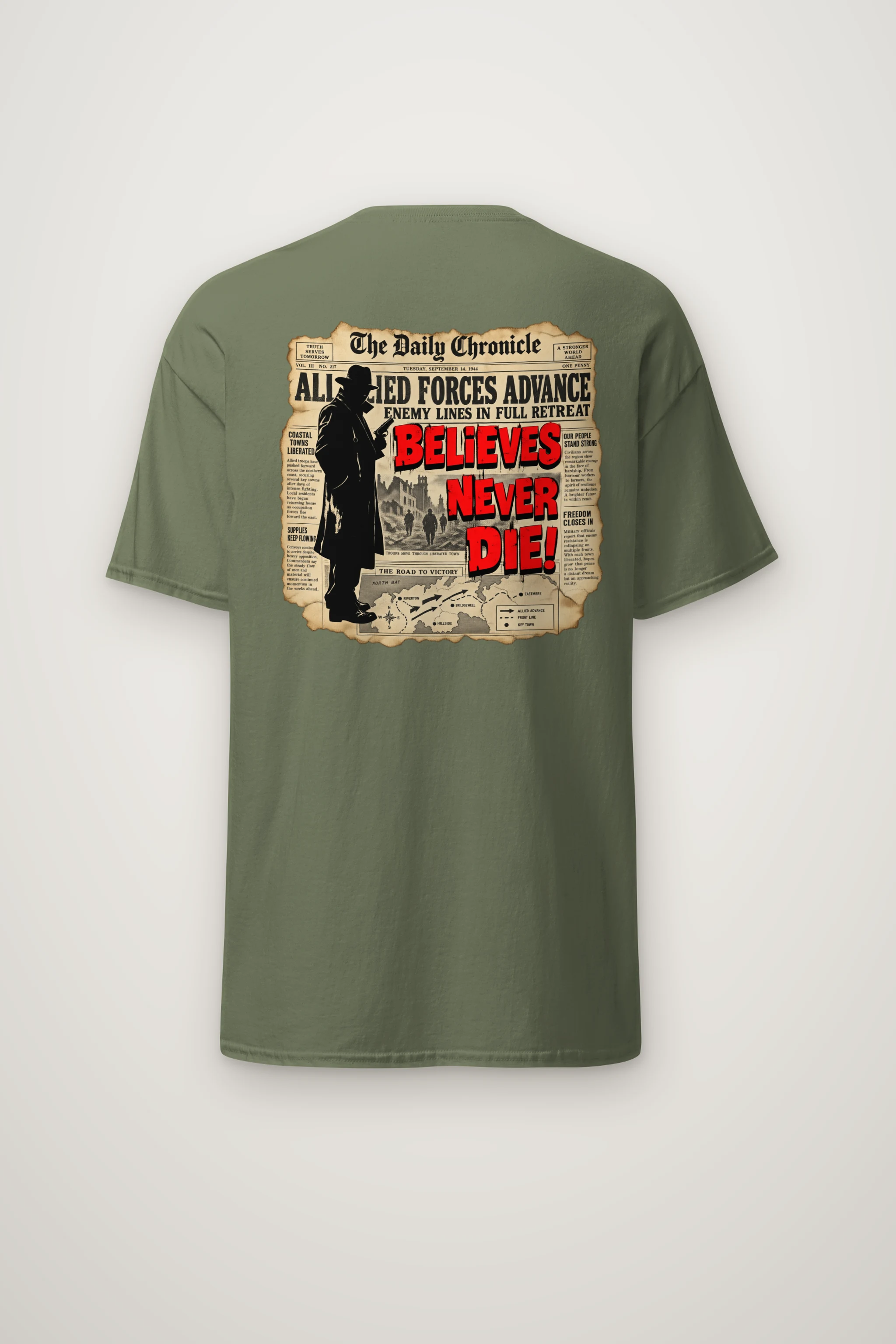 "The Road To Victory" Heavyweight Unisex Crewneck T-shirt