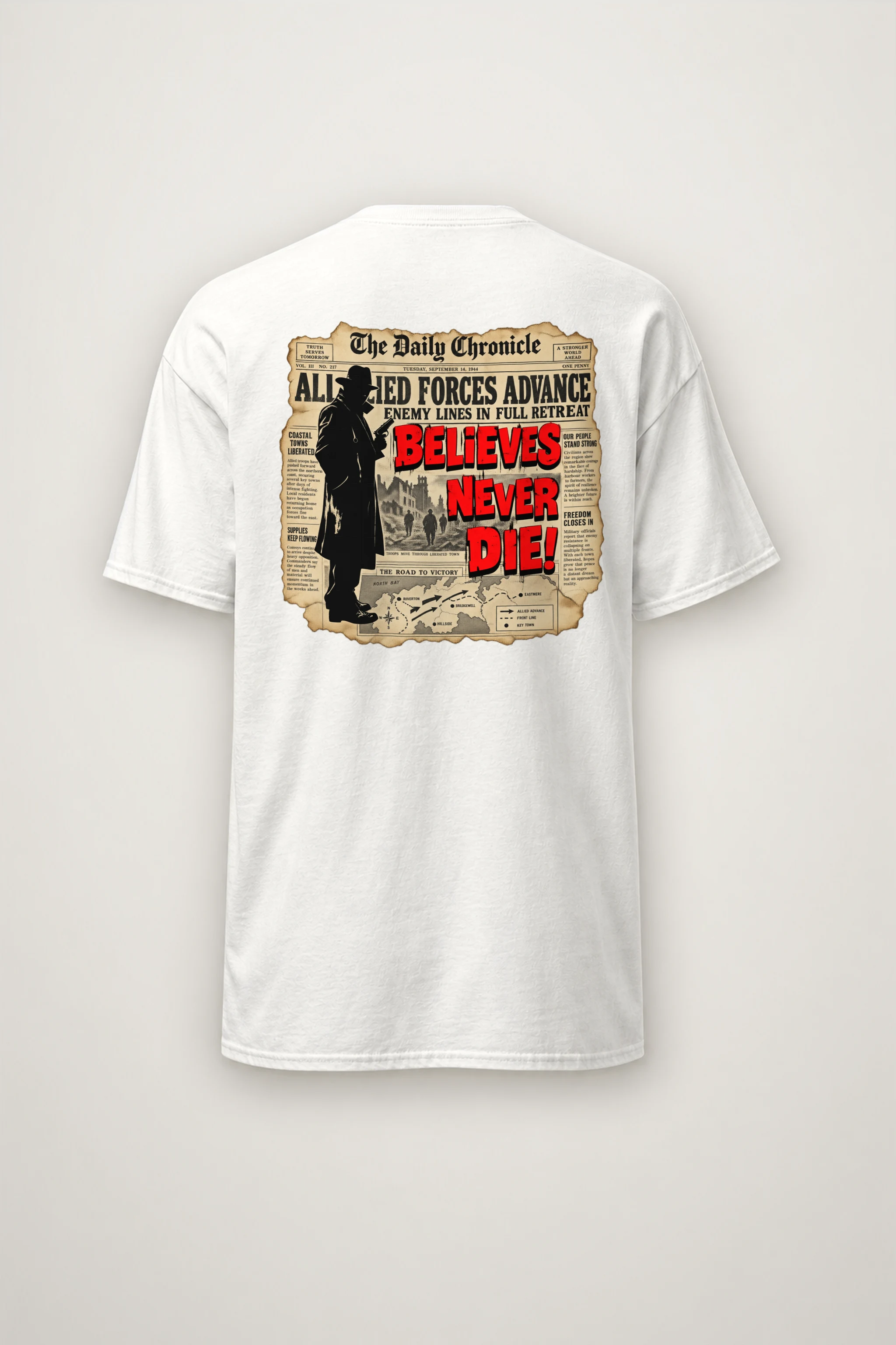 "The Road To Victory" Heavyweight Unisex Crewneck T-shirt