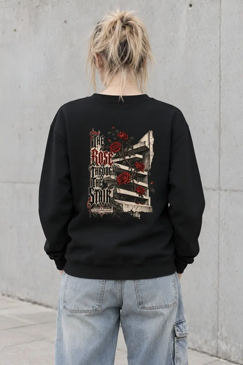 "The Rose Through The Stair" Heavy Blend Unisex Crewneck Sweatshirt