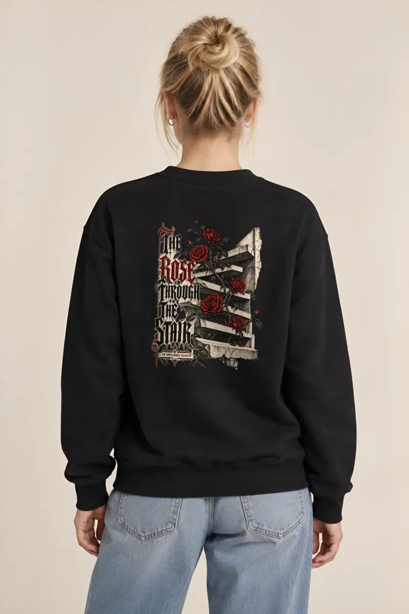 "The Rose Through The Stair" Heavy Blend Unisex Crewneck Sweatshirt