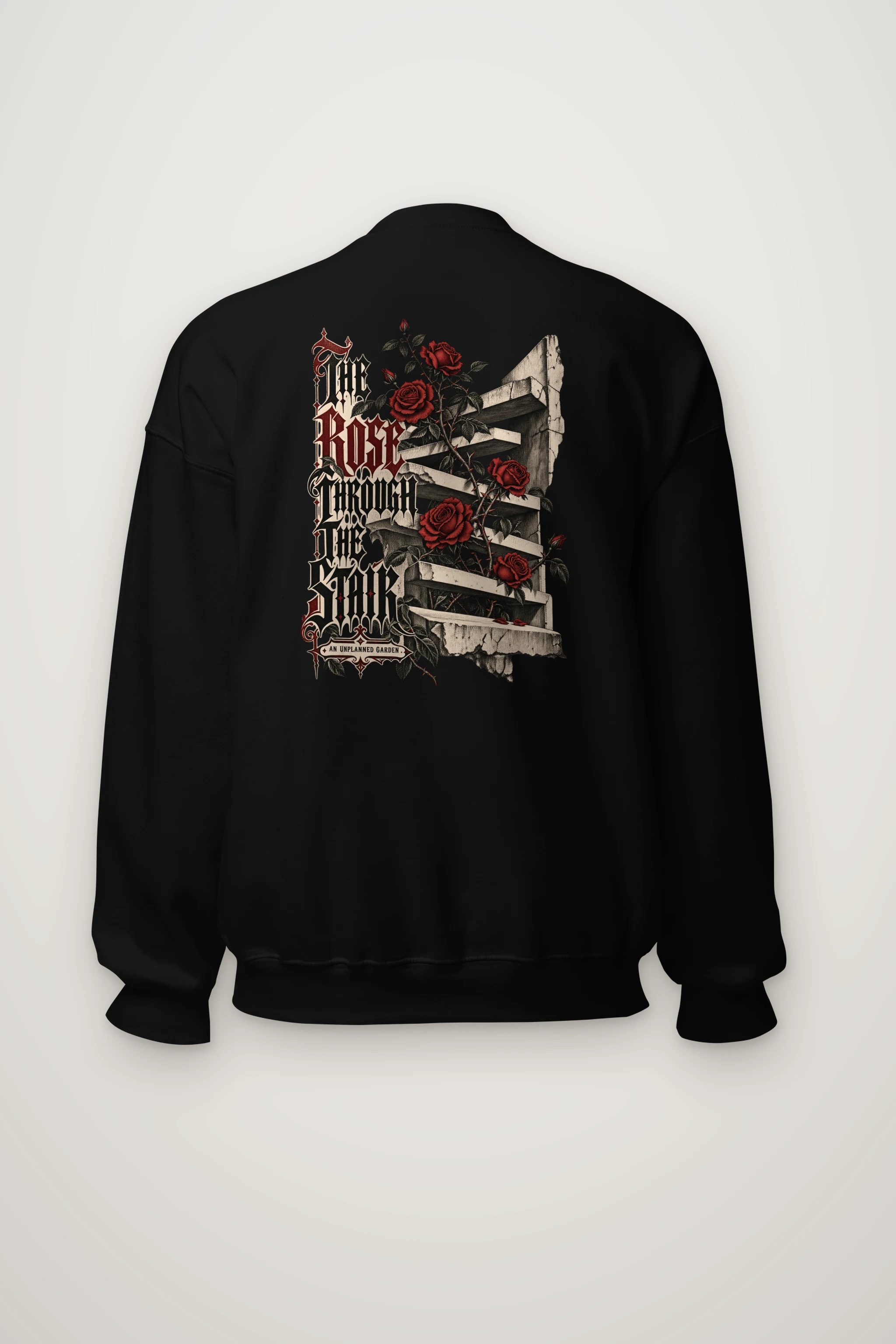 "The Rose Through The Stair" Heavy Blend Unisex Crewneck Sweatshirt