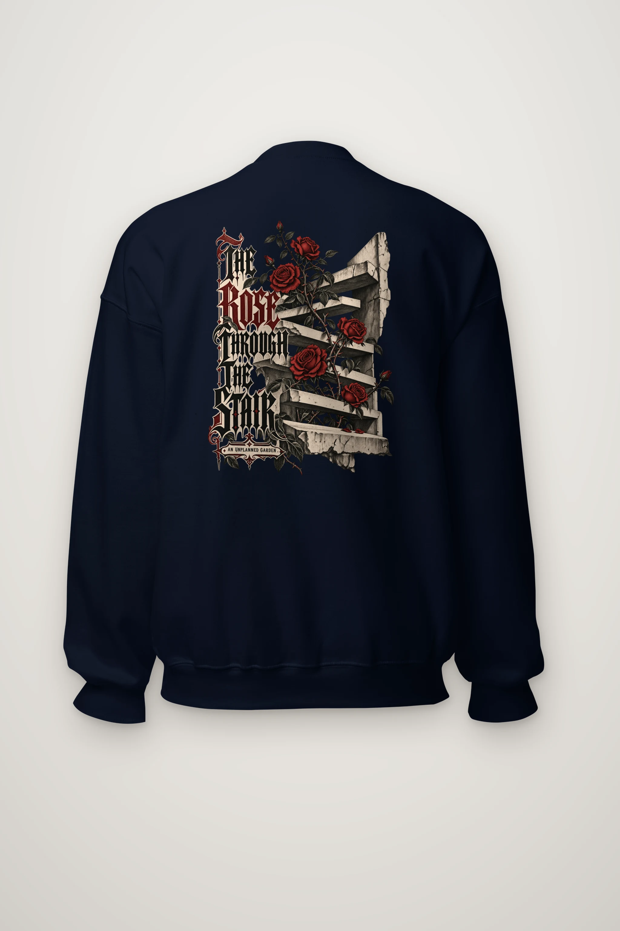 "The Rose Through The Stair" Heavy Blend Unisex Crewneck Sweatshirt