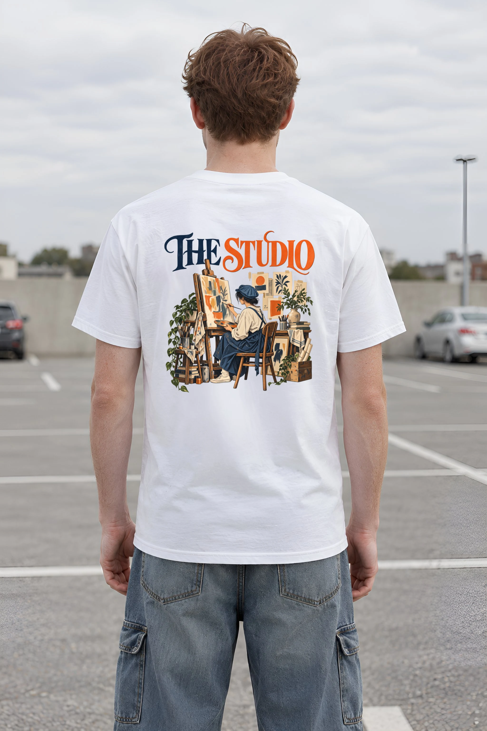 "The Studio" Heavyweight Unisex Crewneck T-shirt