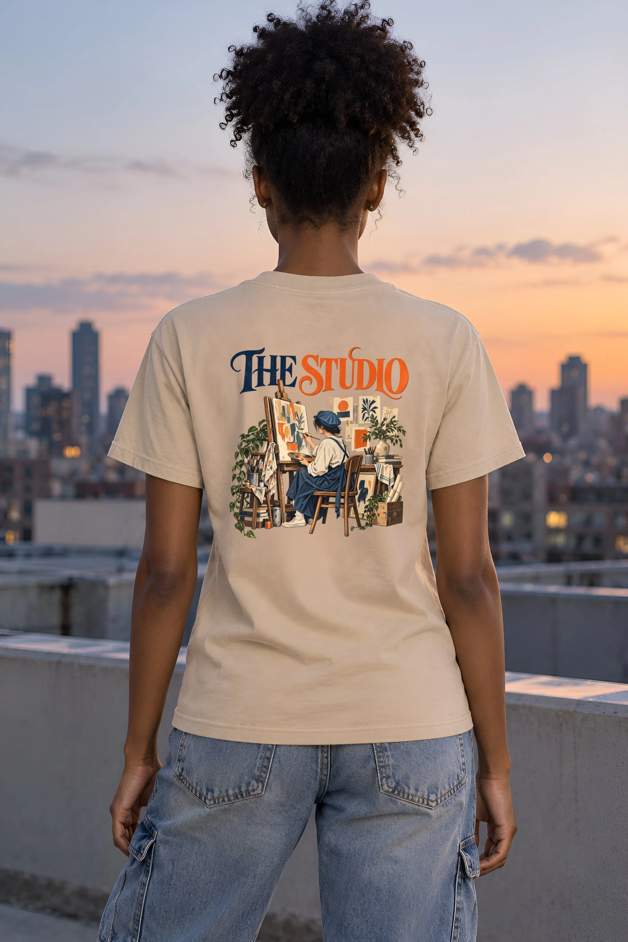 "The Studio" Heavyweight Unisex Crewneck T-shirt