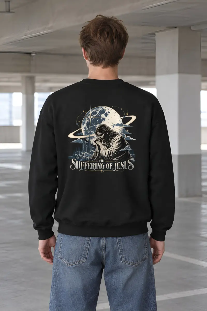 "The Suffering Of Jesus" Heavy Blend Unisex Crewneck Sweatshirt