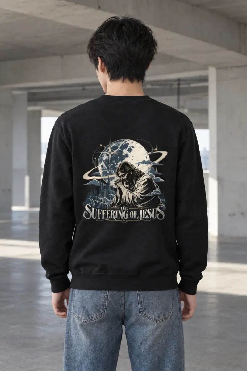"The Suffering Of Jesus" Heavy Blend Unisex Crewneck Sweatshirt
