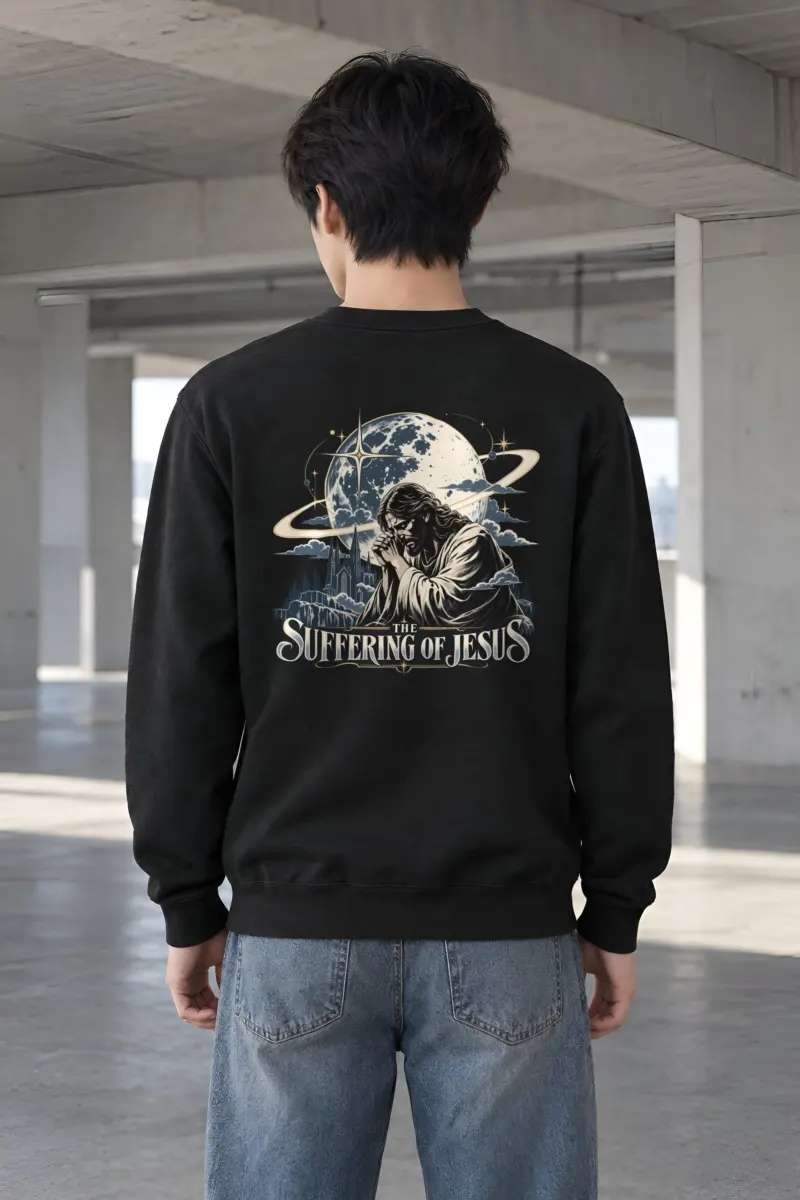 "The Suffering Of Jesus" Heavy Blend Unisex Crewneck Sweatshirt