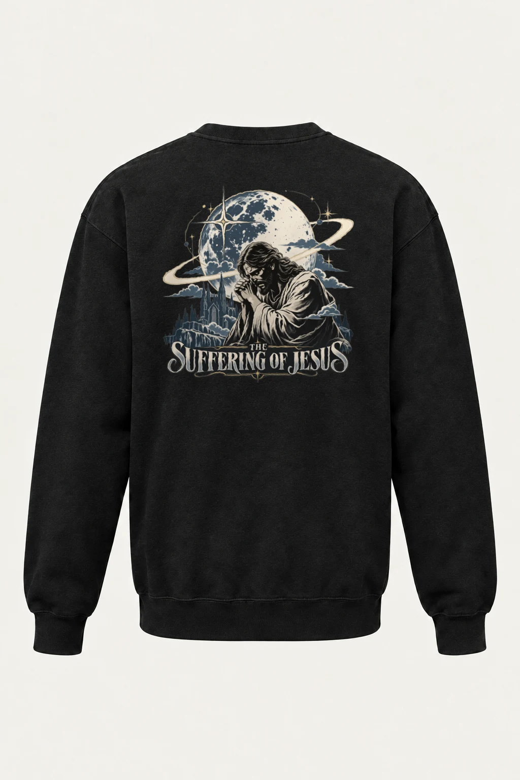 "The Suffering Of Jesus" Heavy Blend Unisex Crewneck Sweatshirt | Gildan 18000