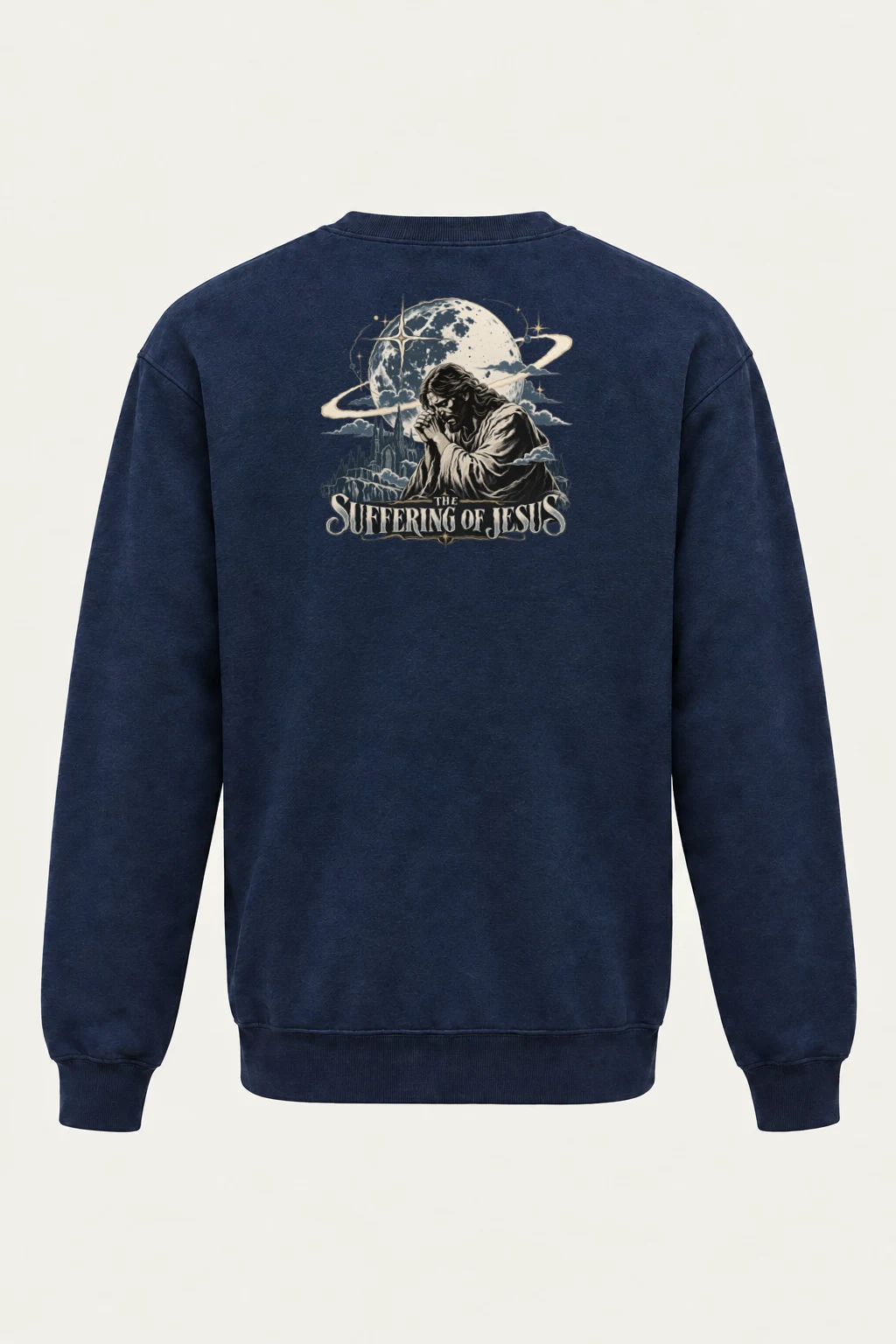 "The Suffering Of Jesus" Heavy Blend Unisex Crewneck Sweatshirt | Gildan 18000