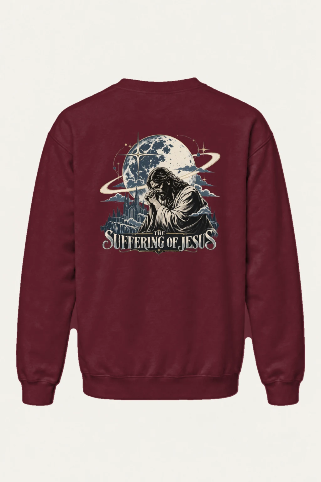 "The Suffering Of Jesus" Heavy Blend Unisex Crewneck Sweatshirt | Gildan 18000