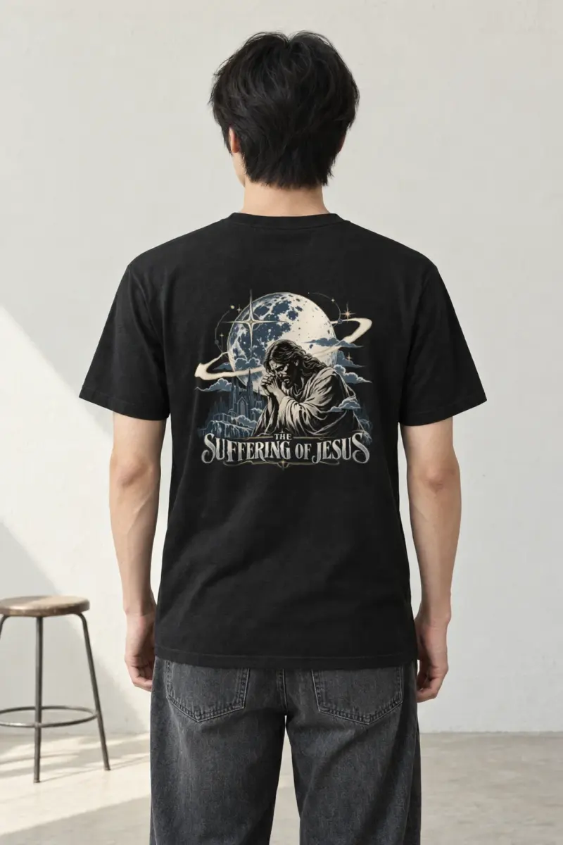 "The Suffering of Jesus" Heavyweight Unisex Crewneck T-shirt | Gildan 5000