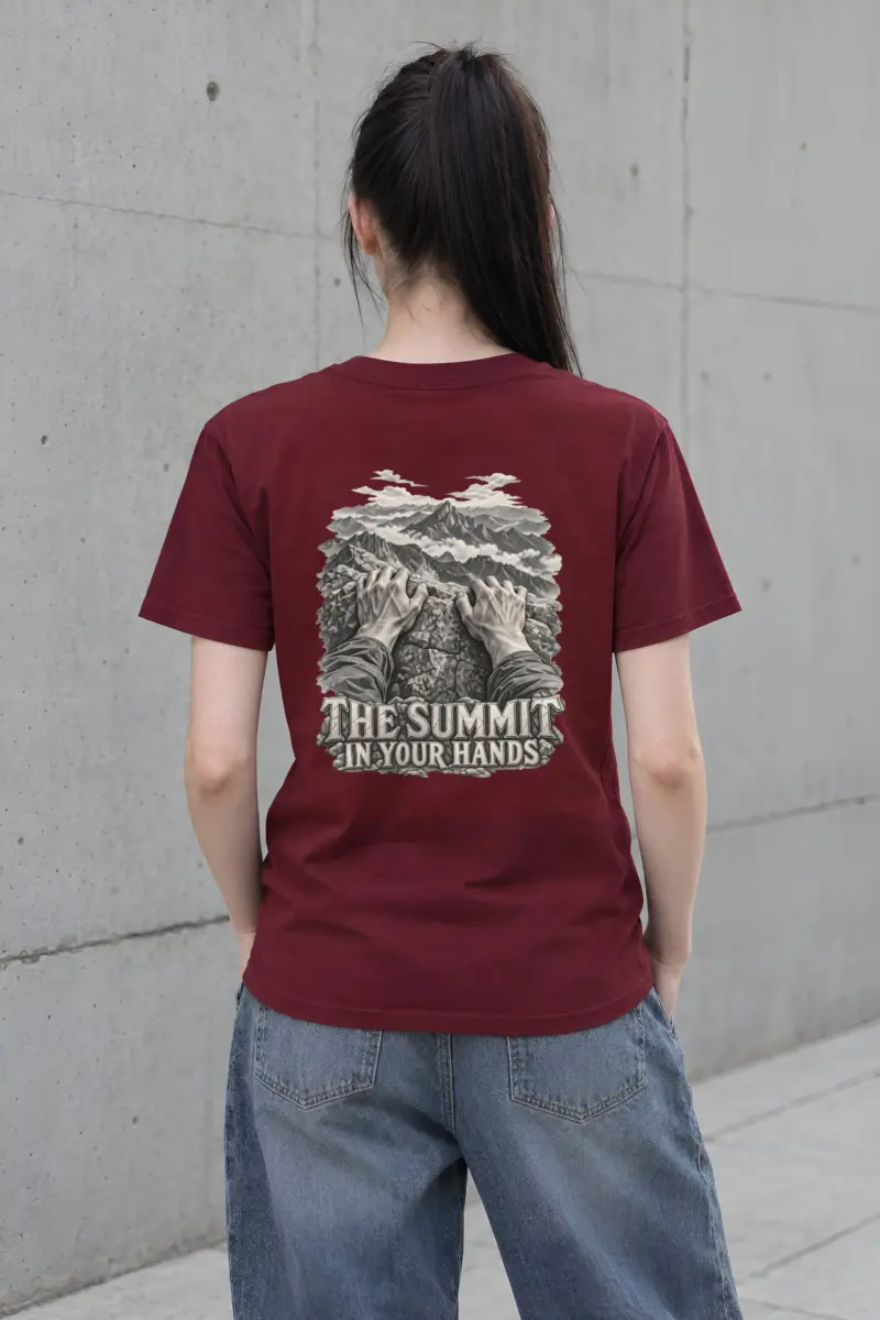 "The Summit In Your Hands" Heavyweight Unisex Crewneck T-shirt