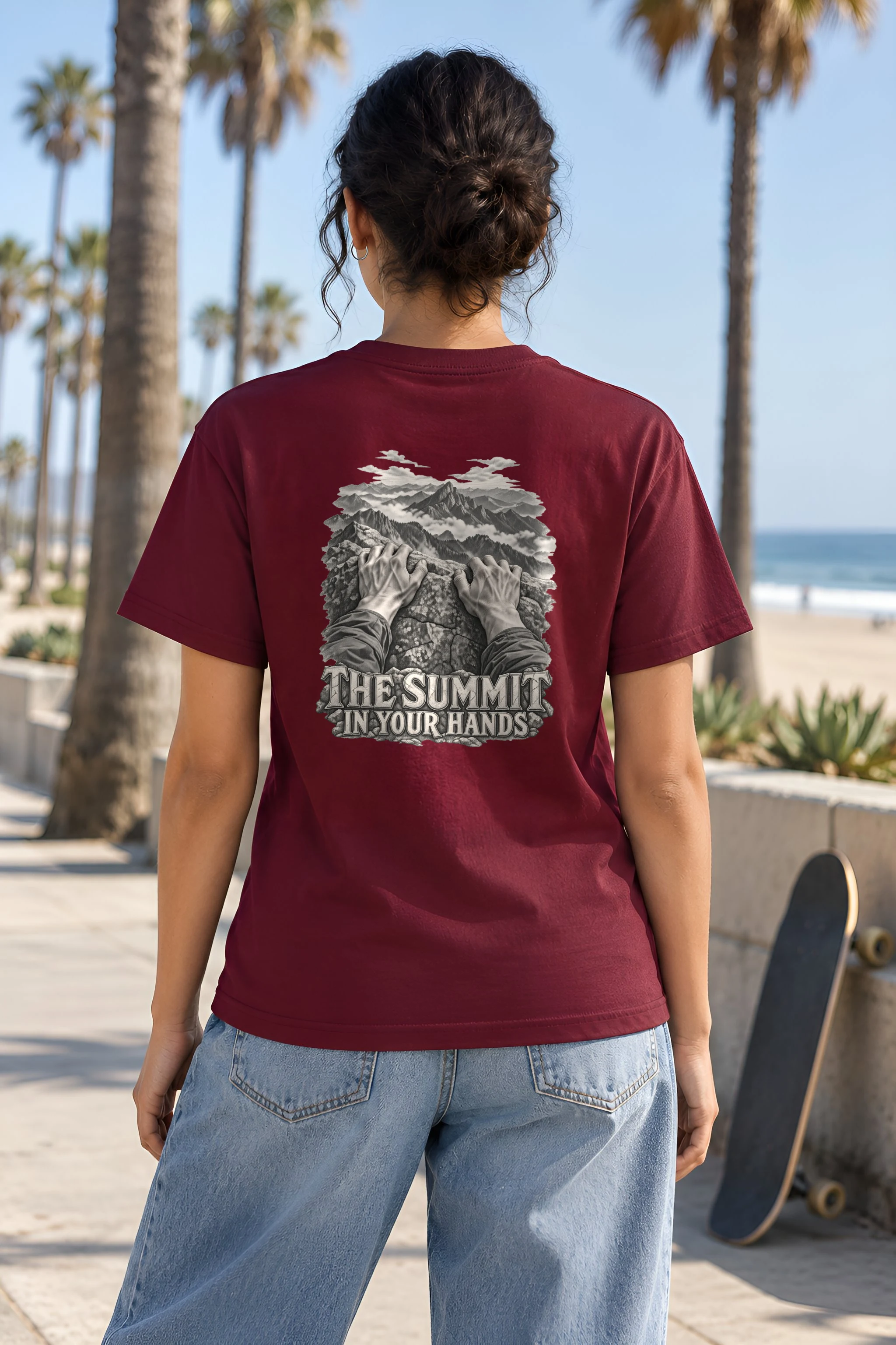 "The Summit In Your Hands" Heavyweight Unisex Crewneck T-shirt