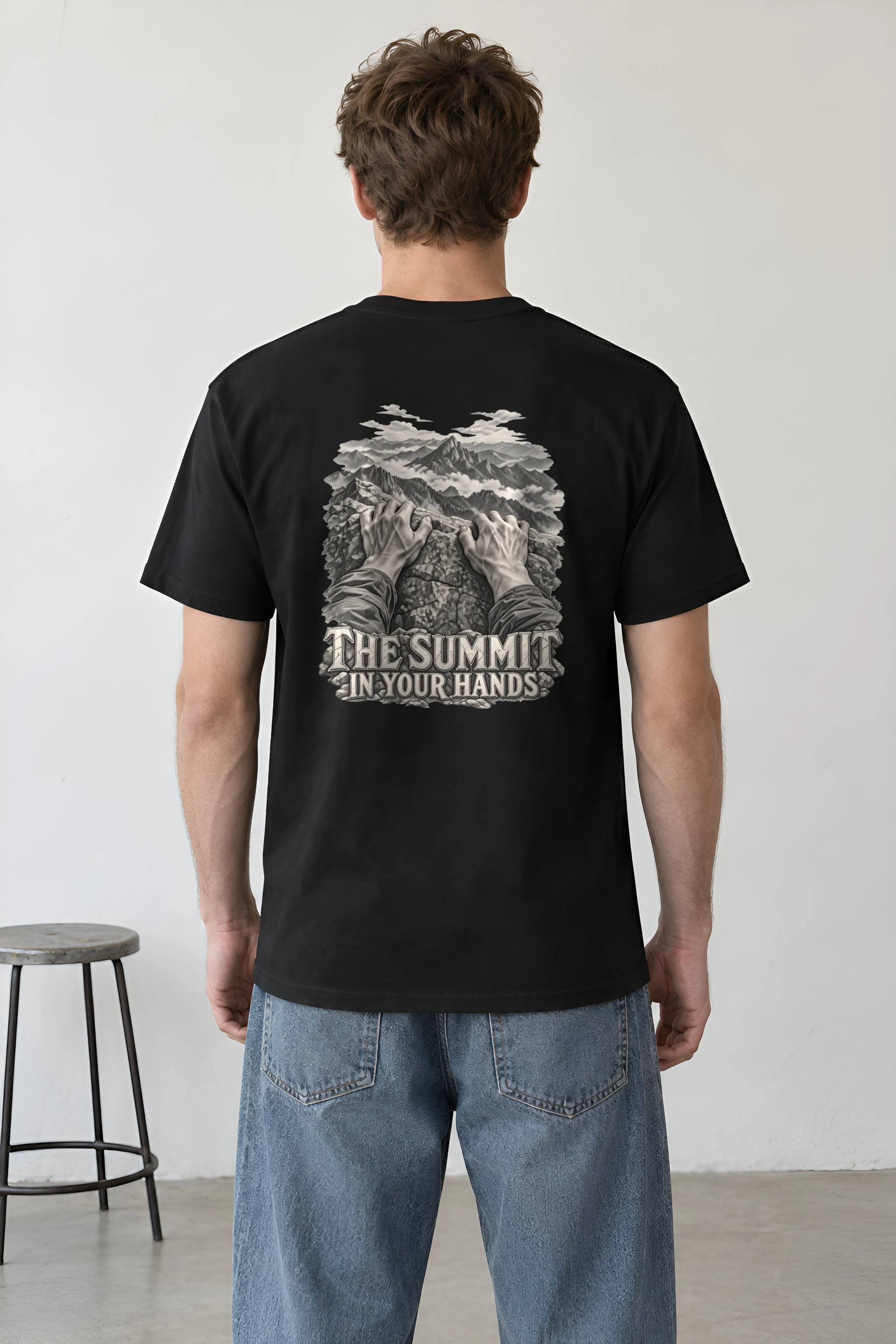 "The Summit In Your Hands" Heavyweight Unisex Crewneck T-shirt