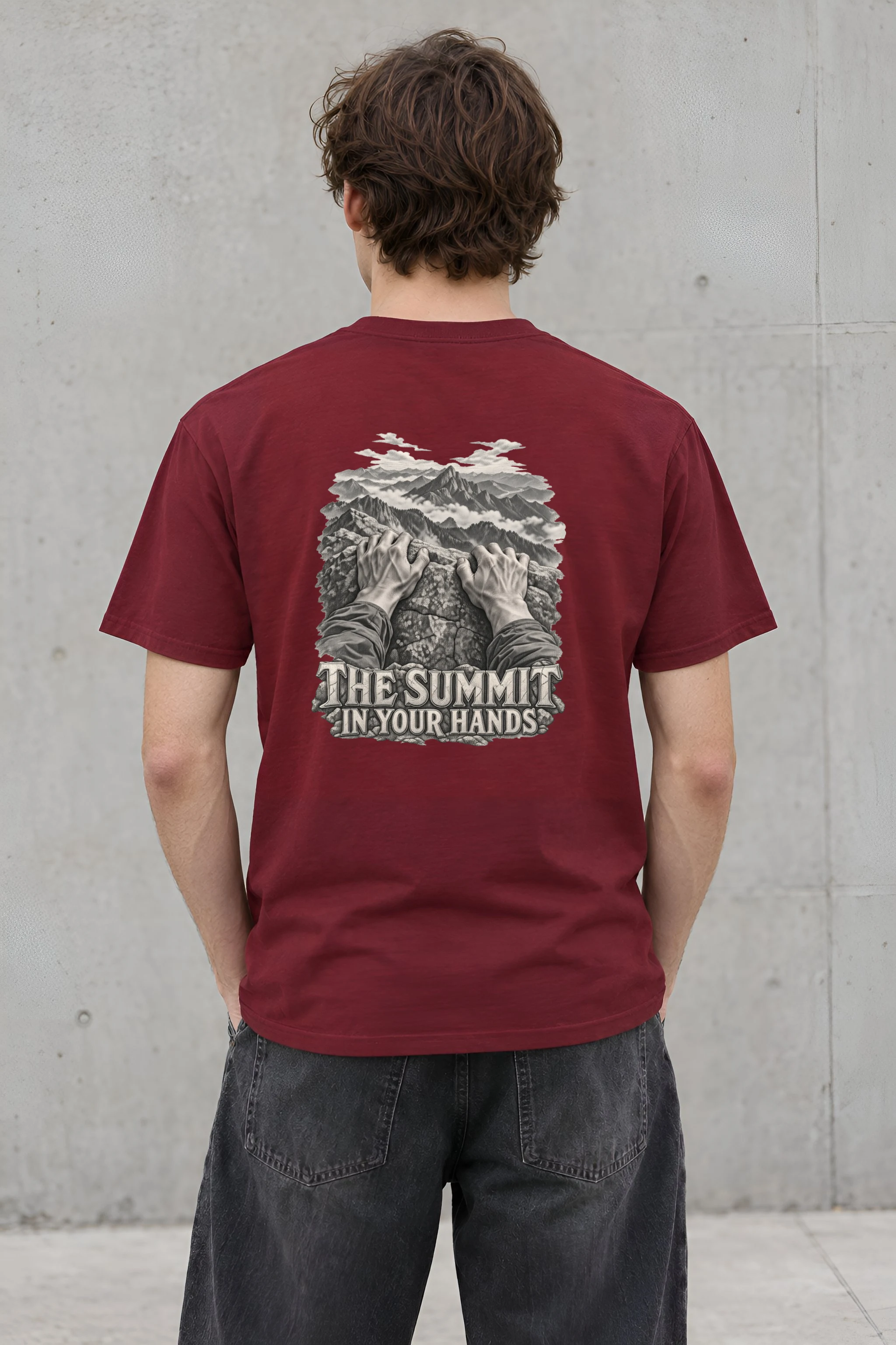 "The Summit In Your Hands" Heavyweight Unisex Crewneck T-shirt