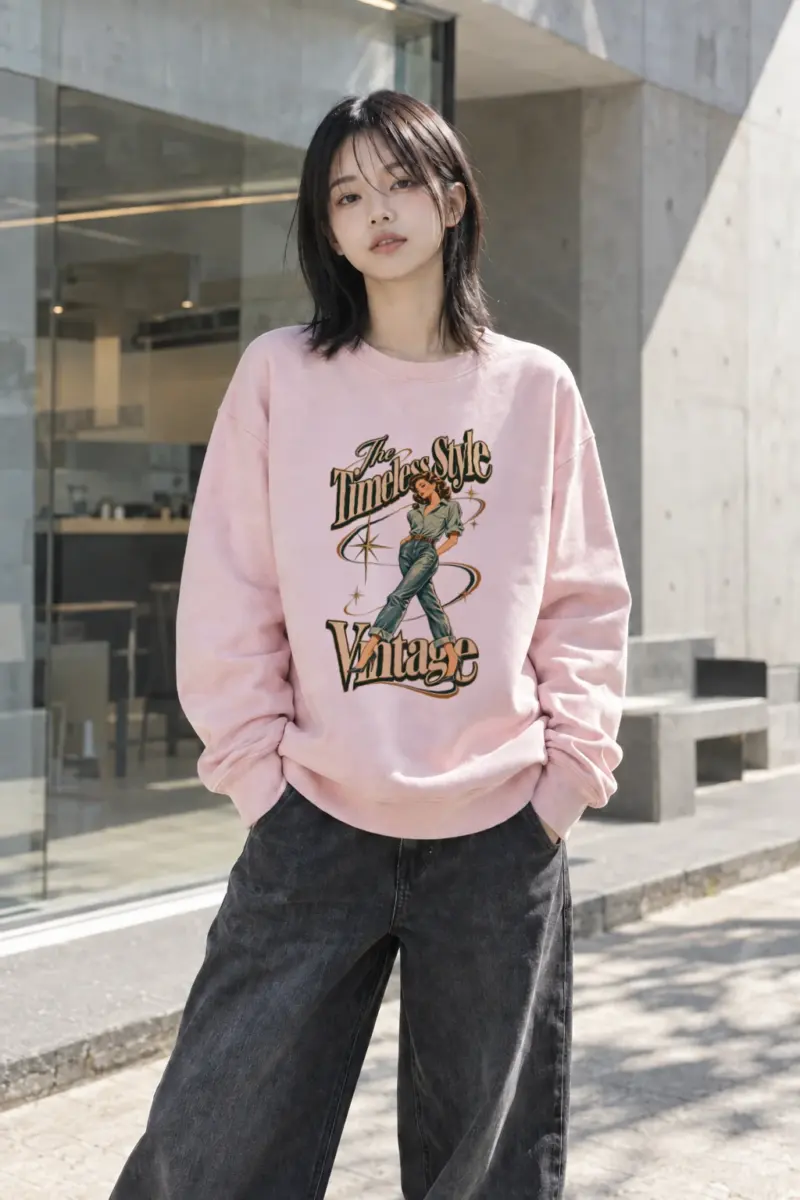 "The Timeless Style" Heavy Blend Unisex Crewneck Sweatshirt | Gildan 18000