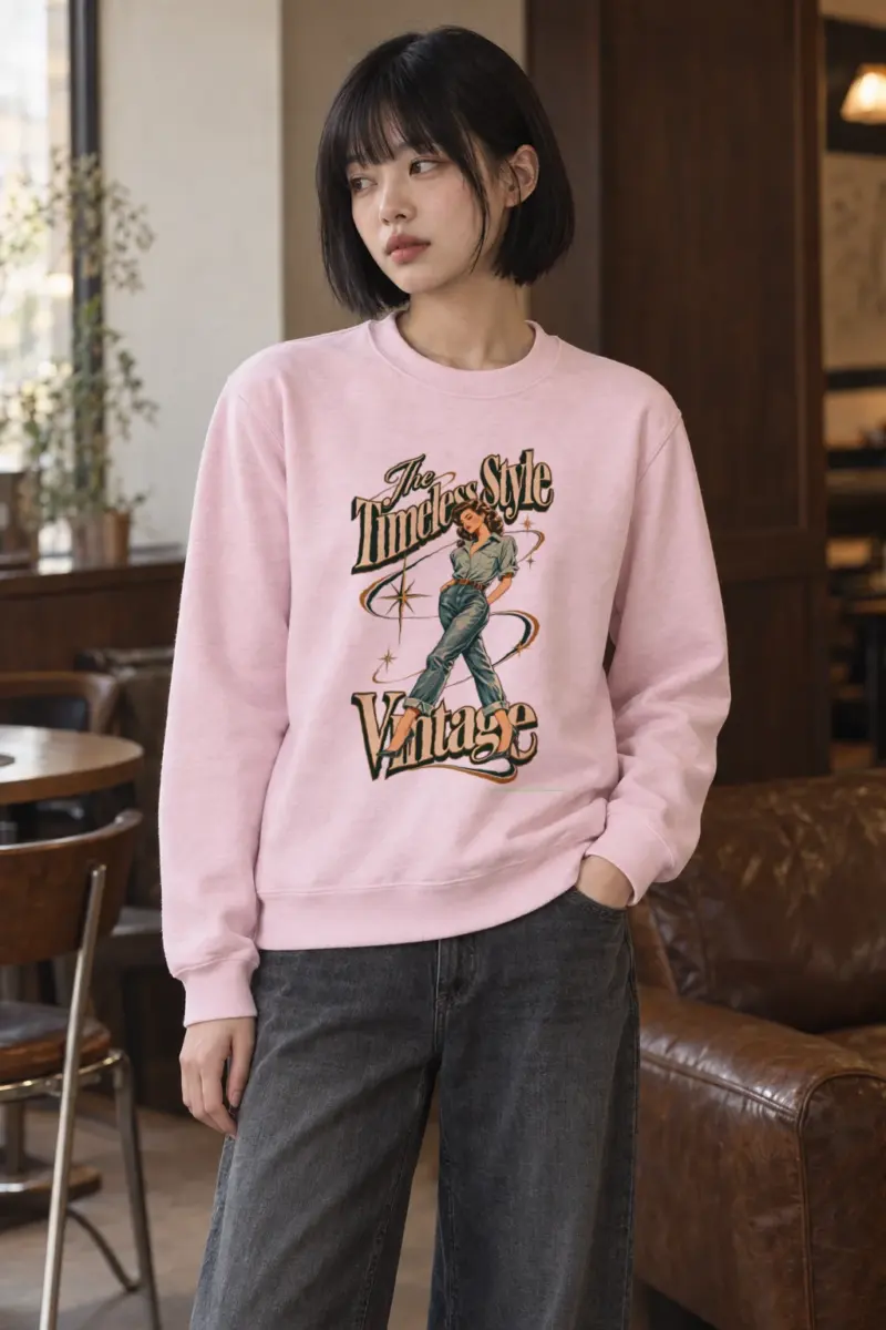 "The Timeless Style" Heavy Blend Unisex Crewneck Sweatshirt | Gildan 18000