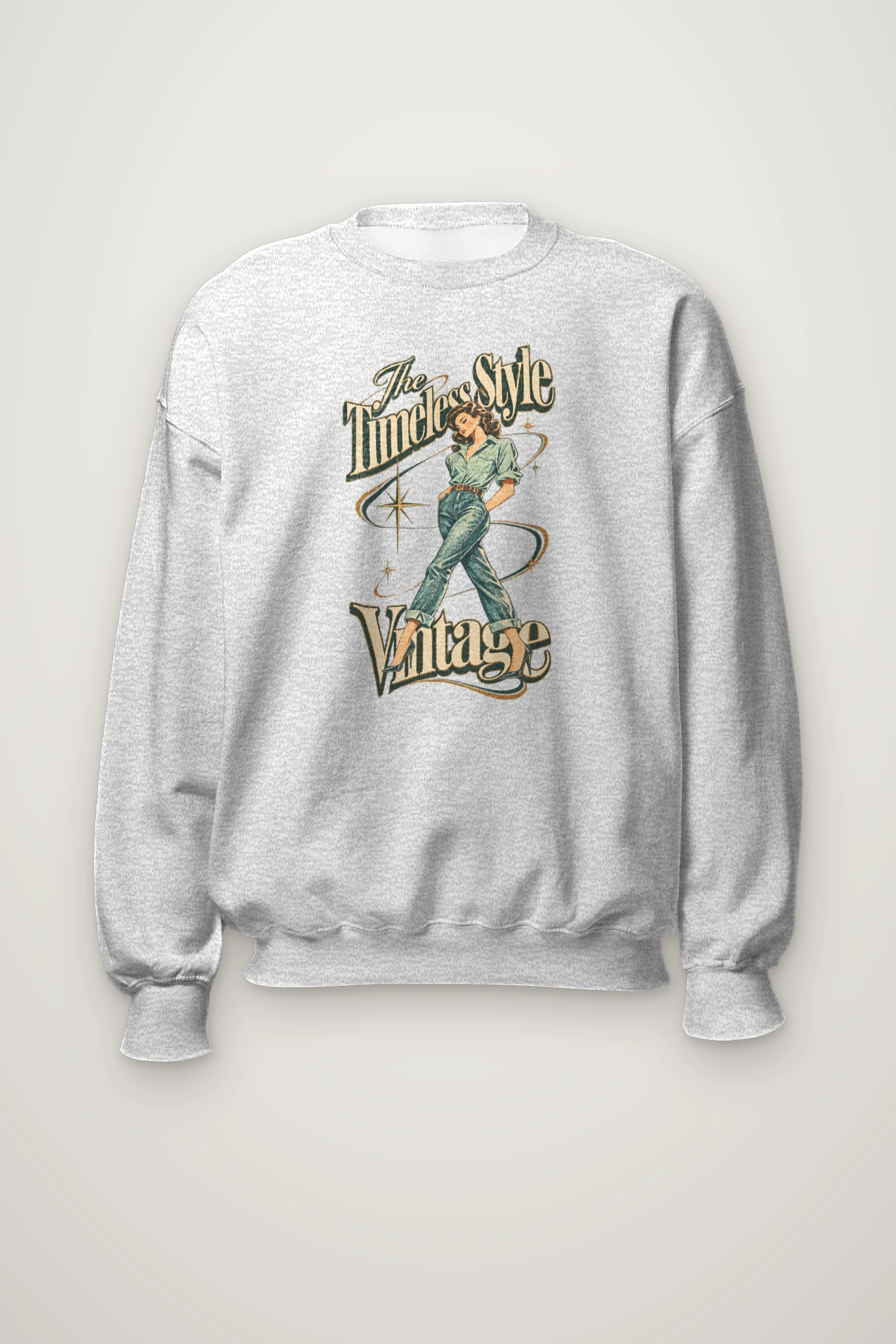 "The Timeless Style" Heavy Blend Unisex Crewneck Sweatshirt