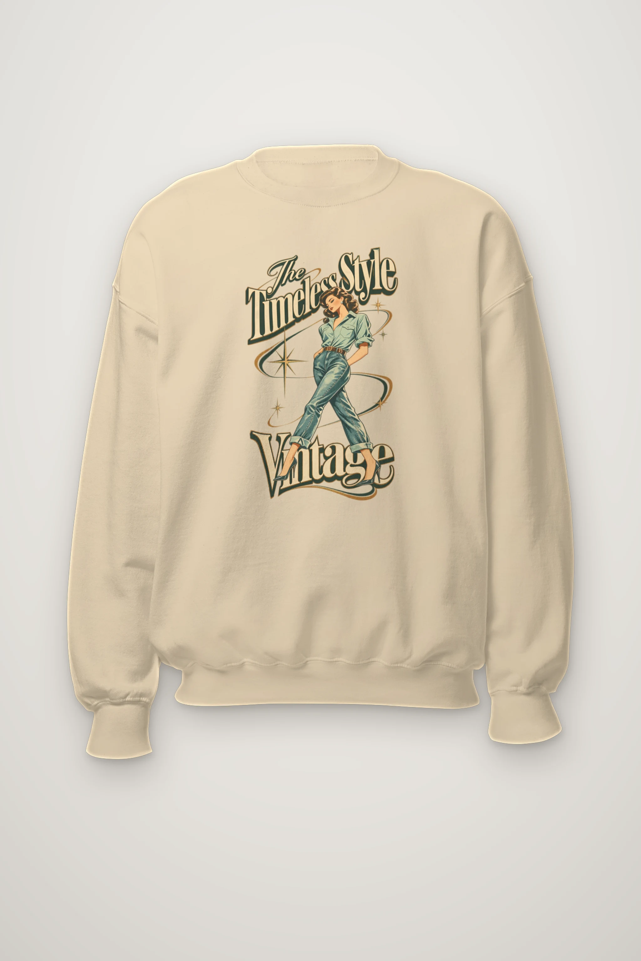 "The Timeless Style" Heavy Blend Unisex Crewneck Sweatshirt