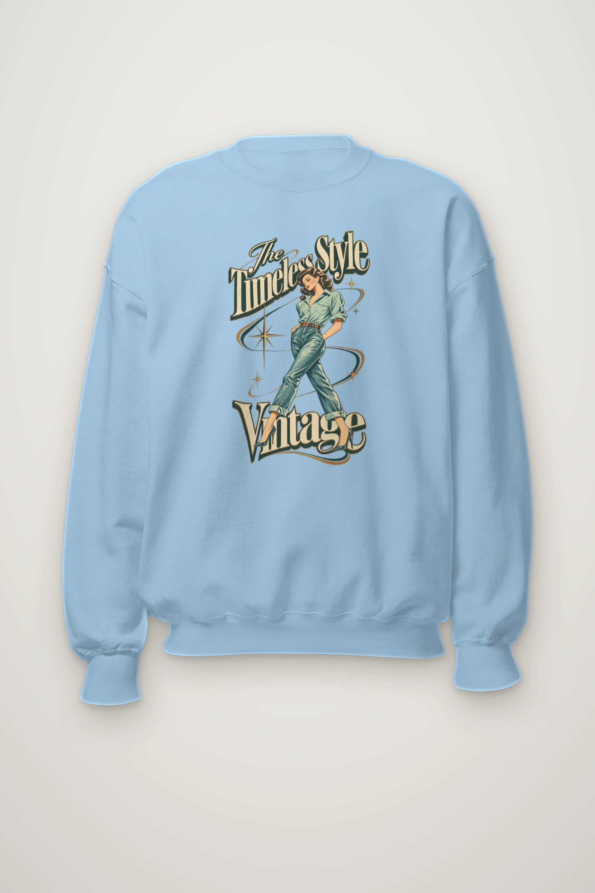 "The Timeless Style" Heavy Blend Unisex Crewneck Sweatshirt
