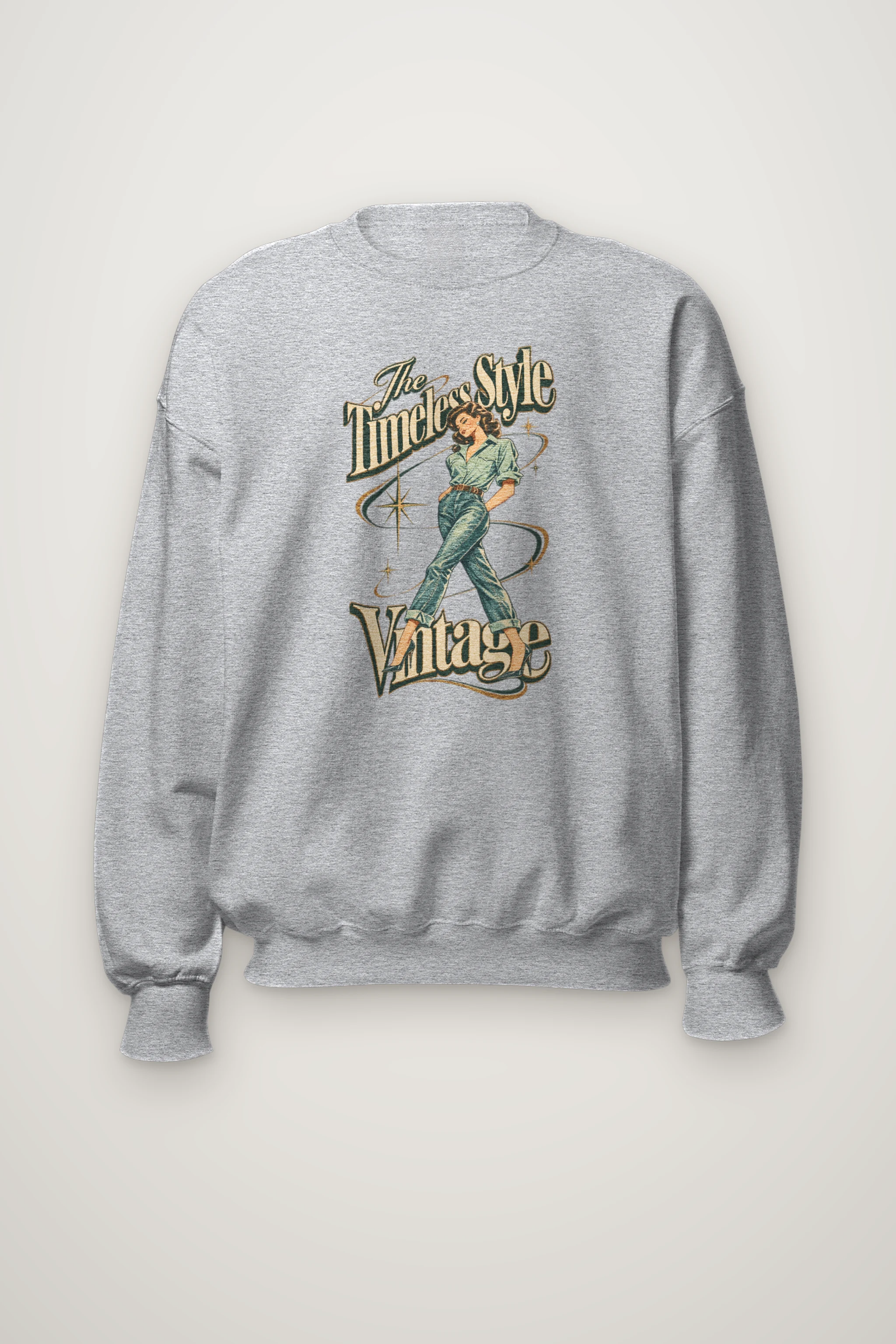 "The Timeless Style" Heavy Blend Unisex Crewneck Sweatshirt