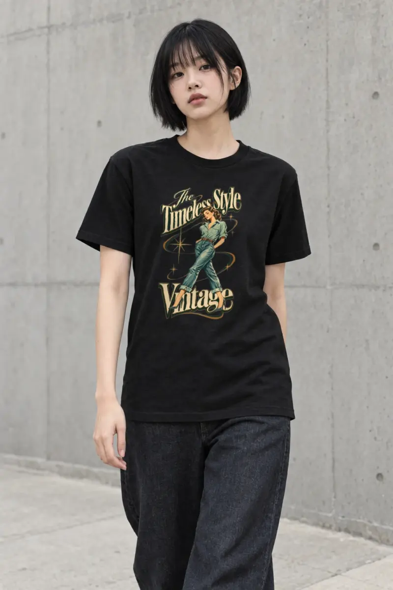 "The Timeless Style" Heavyweight Unisex Crewneck T-shirt | Gildan 5000