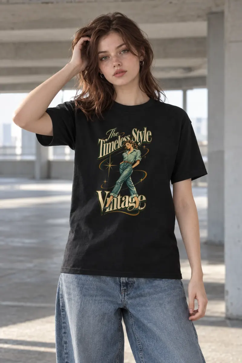 "The Timeless Style" Heavyweight Unisex Crewneck T-shirt