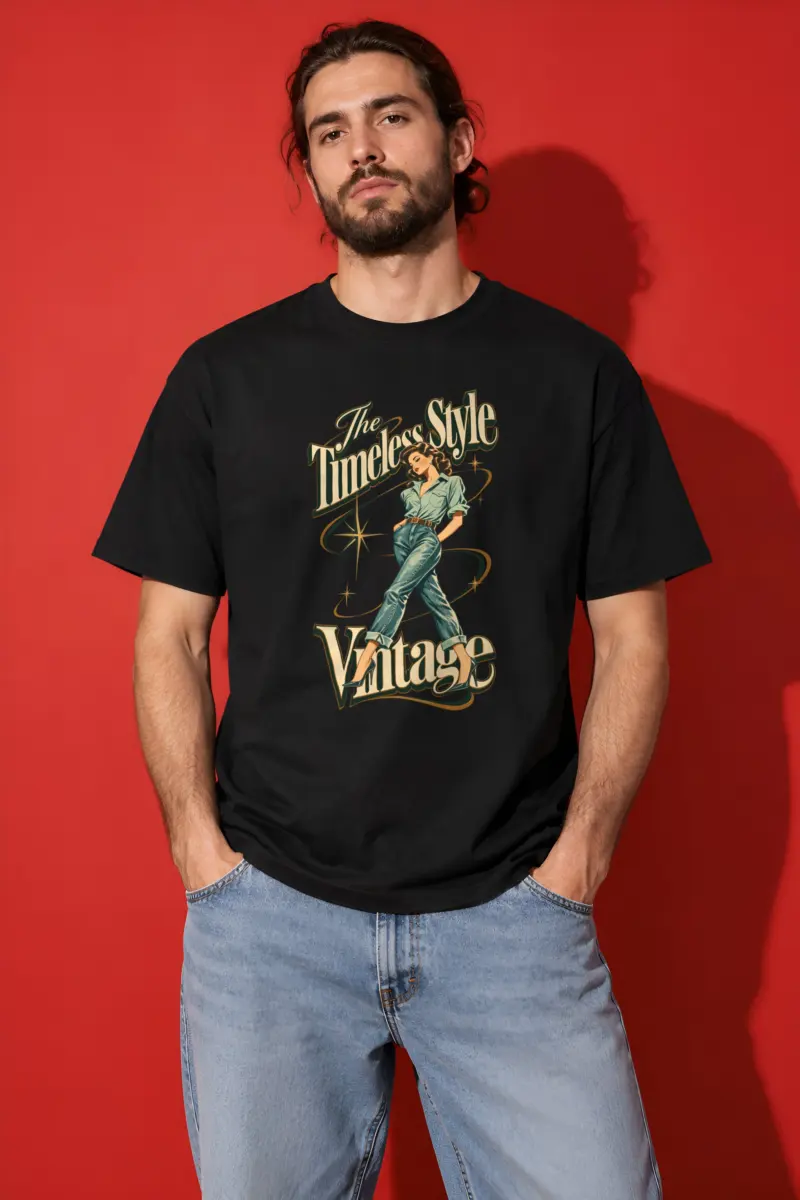 "The Timeless Style" Heavyweight Unisex Crewneck T-shirt