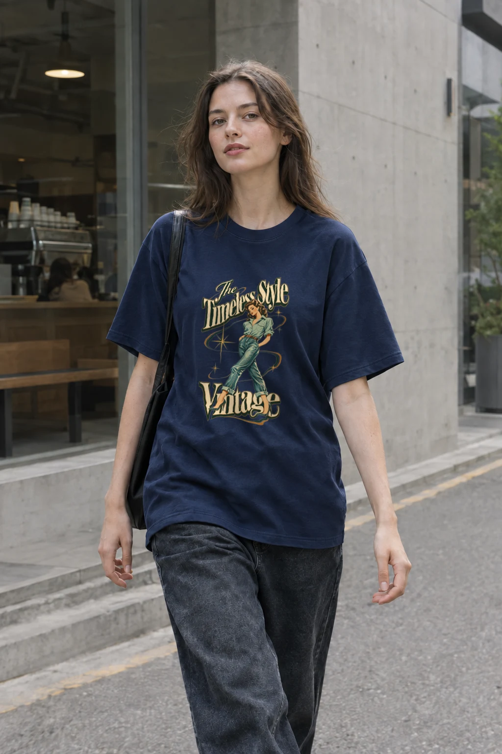 "The Timeless Style" Heavyweight Unisex Crewneck T-shirt | Gildan 5000