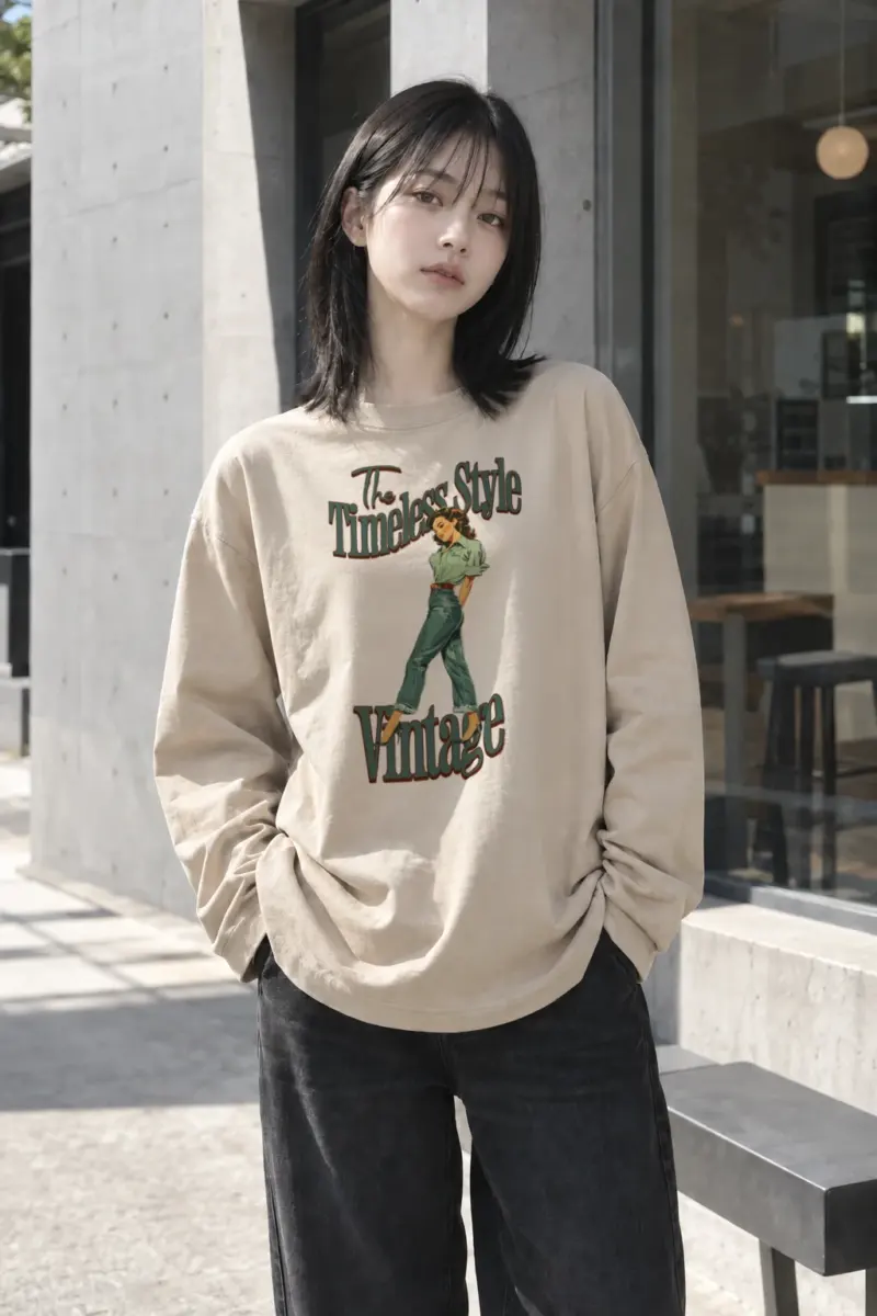"The Timeless Style" Unisex Longsleeve T-shirt | Gildan 2400