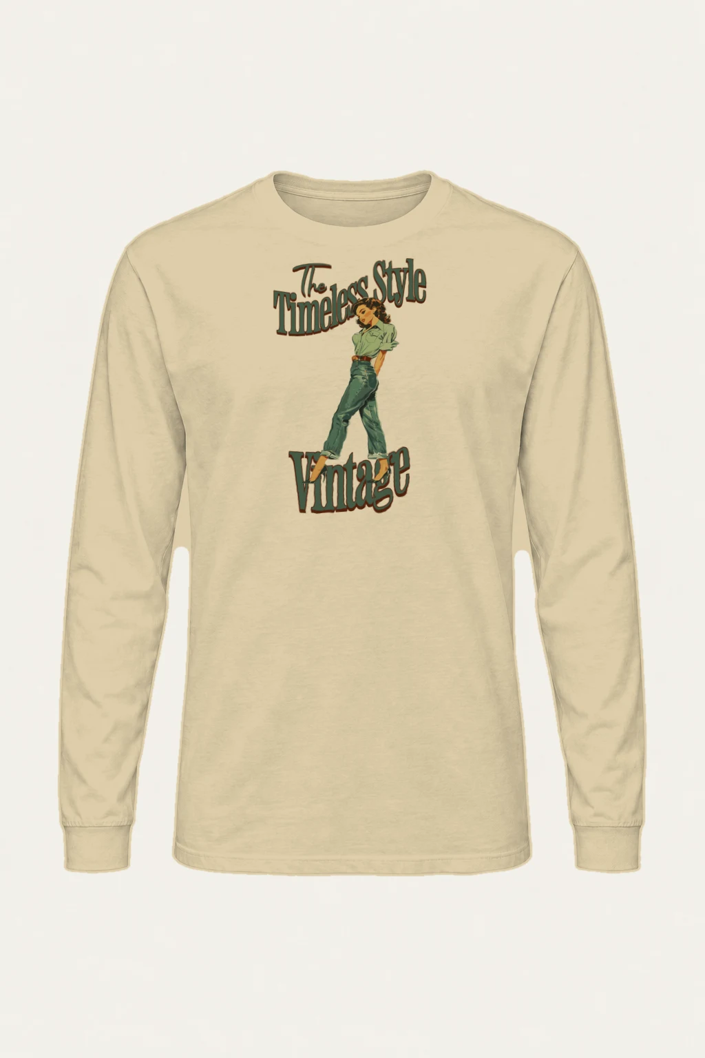 "The Timeless Style" Unisex Longsleeve T-shirt | Gildan 2400
