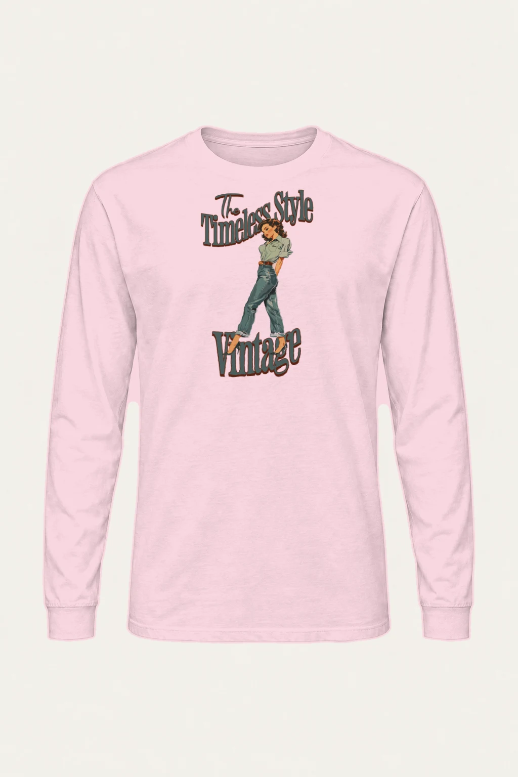 "The Timeless Style" Unisex Longsleeve T-shirt | Gildan 2400