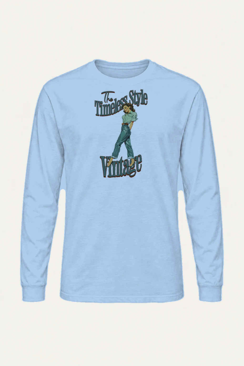 "The Timeless Style" Unisex Longsleeve T-shirt | Gildan 2400