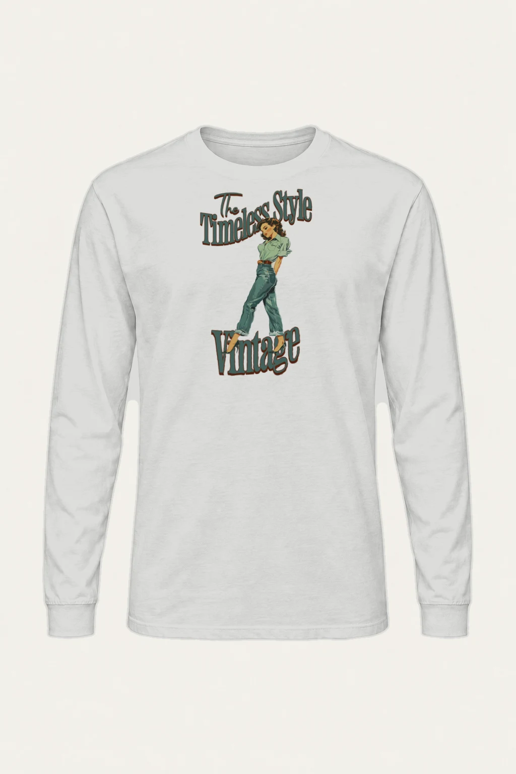 "The Timeless Style" Unisex Longsleeve T-shirt | Gildan 2400