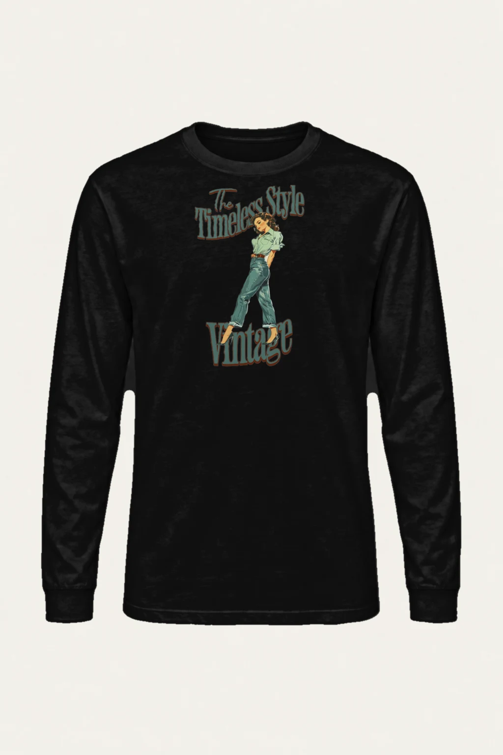 "The Timeless Style" Unisex Longsleeve T-shirt | Gildan 2400